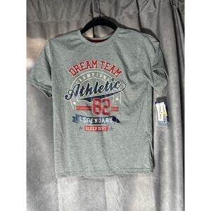 Max & Olivia Boys Grey Top and Longer Length Print Shorts Size M 8/10